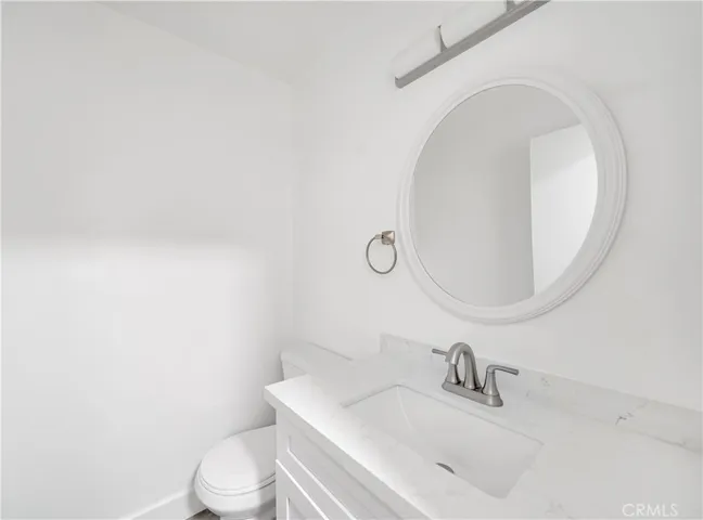 Downstairs powder room.