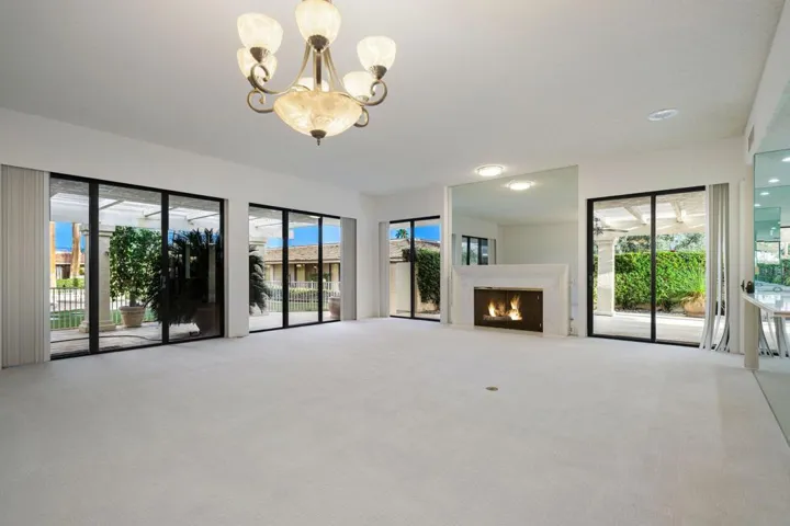 Living Room with Wrap Around Patio