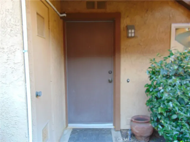 Outside entry door