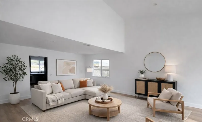 Virtually staged Living Room