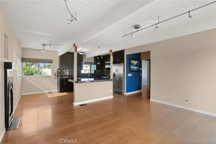 Living, dining and kitchen