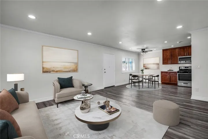 Virtually Staged Living Room