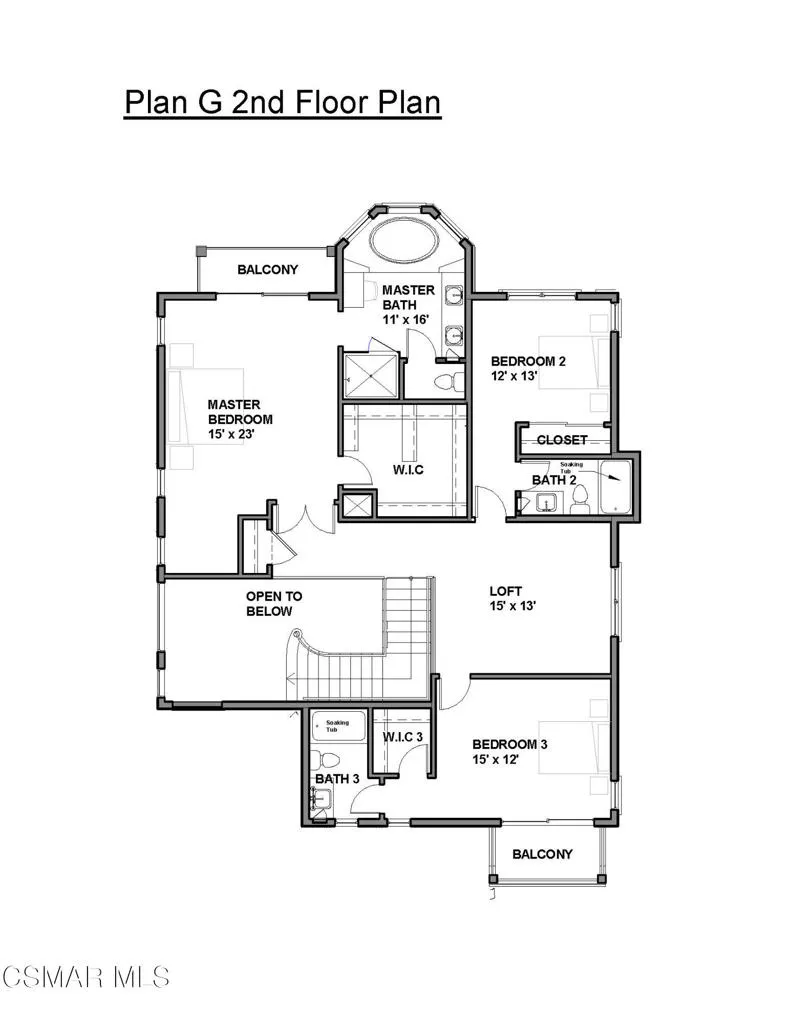 Plan G-Second Floor Plan