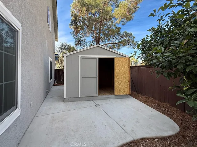 Durable storage shed offering extra space for tools, equipment, and outdoor essentials.