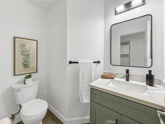 Convenient downstairs bathroom with modern fixtures and a functional layout for family and guest use.