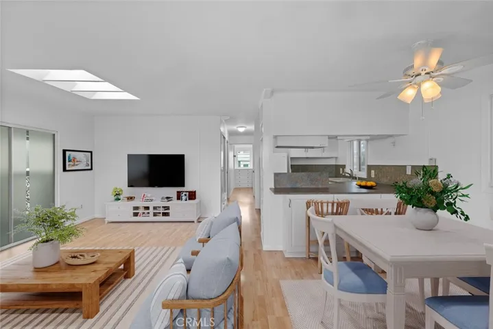 virtually staged great room