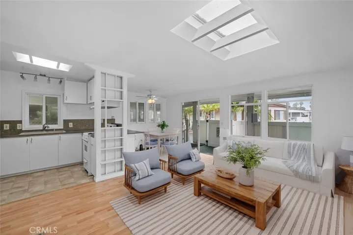 virtually staged great room