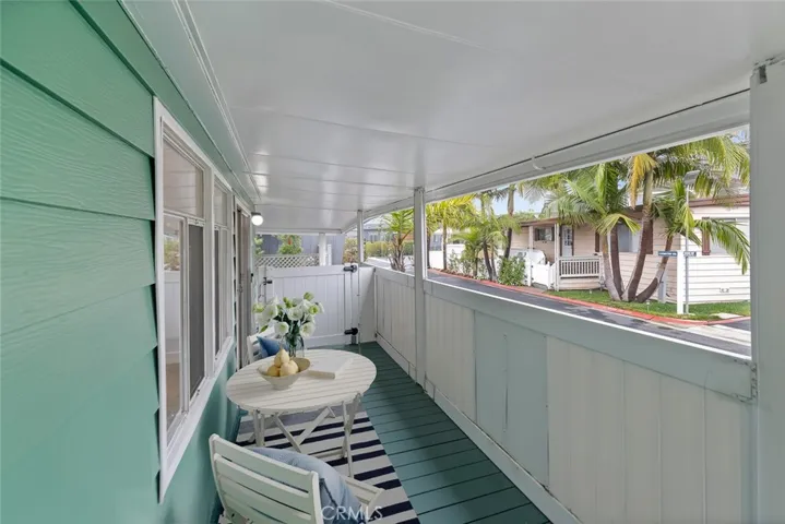 virtually staged front/entry patio