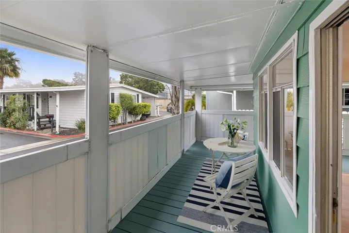 virtually staged front porch