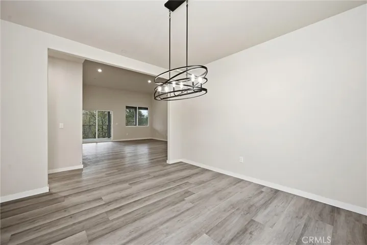 Formal dining looking toward living area.