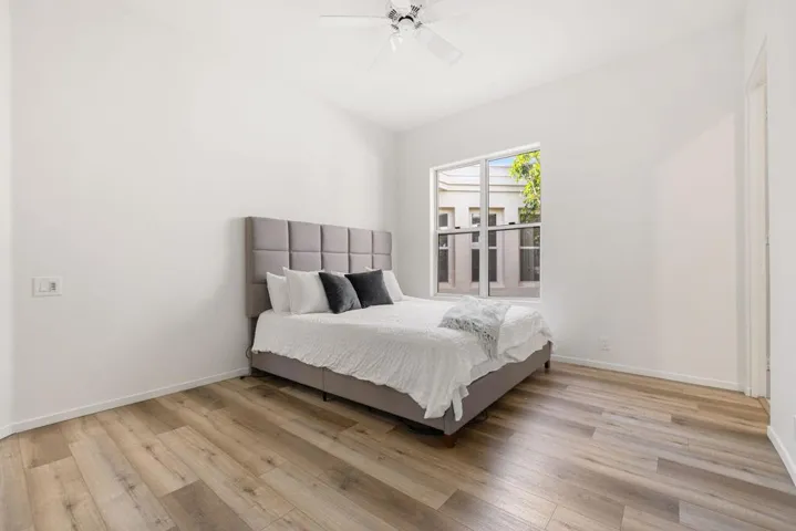 Bedroom 3 with courtyard view
