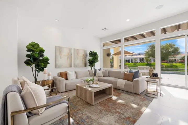Family room to backyard view