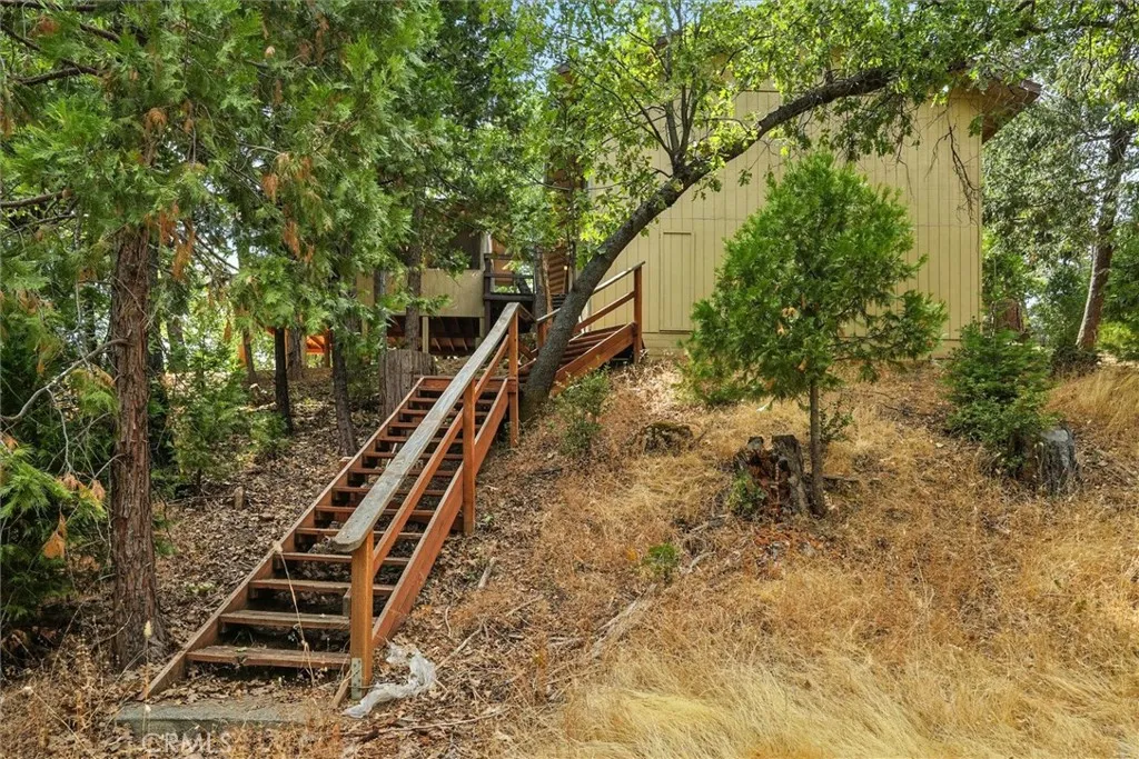 Stairs leading to season creek