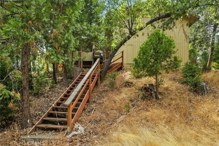Stairs leading to season creek
