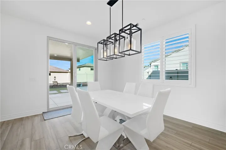 inviting dining area