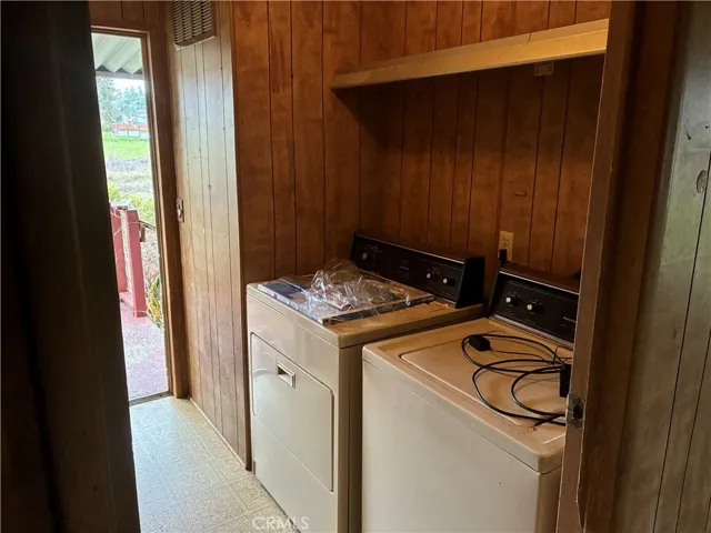 Laundry towards side door.