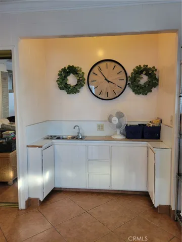Wet bar in family room