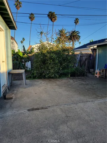 Backyard facing the garden
