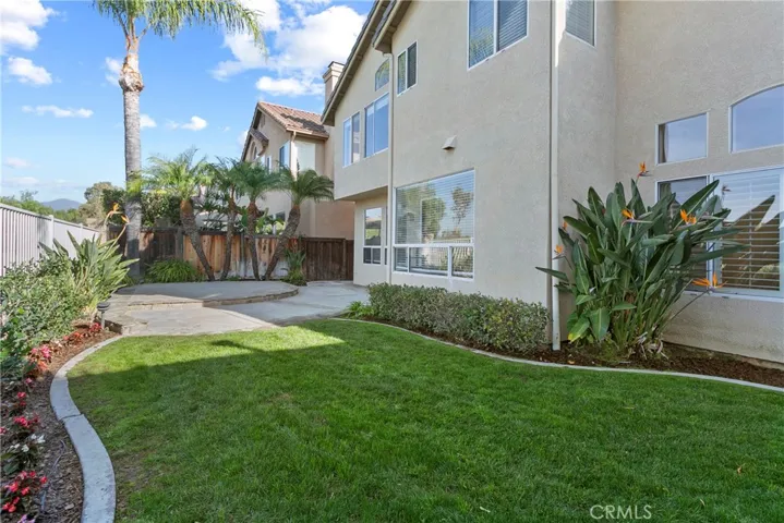 spacious yard