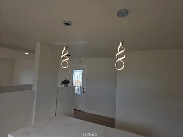 special lights over the kitchen island on dimmers