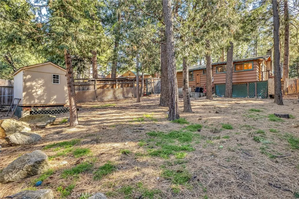 Fully fenced back yard
