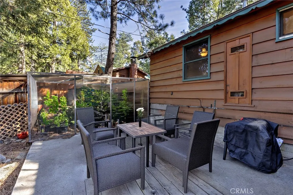 Patio with furniture