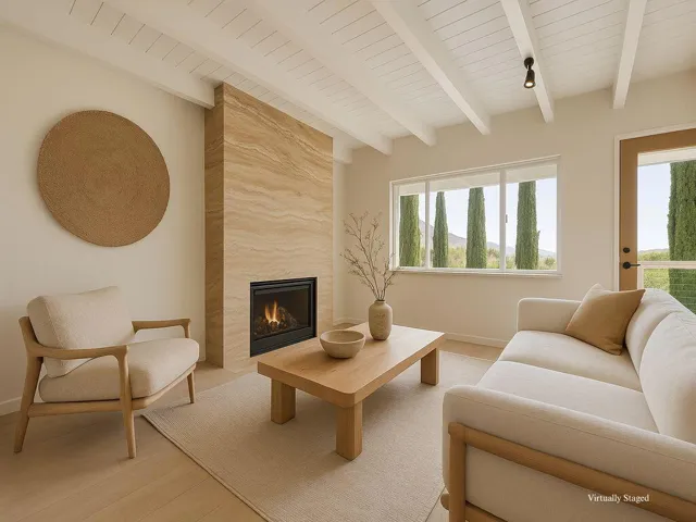 Family Room Virtually Staged