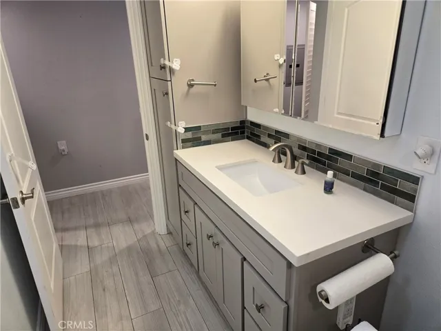 Sink and built ins in guest bath