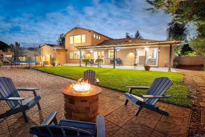 Backyard has plenty of space to add a pool or enjoy a nice grass area for the kids and pets.