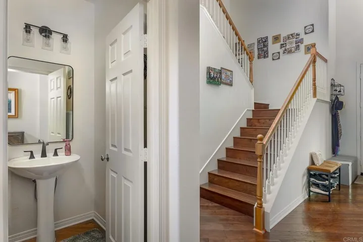 Downstairs powder room/guest