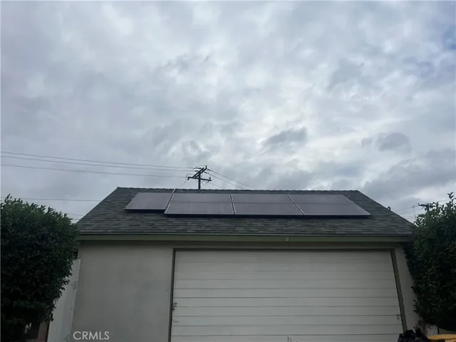 Up close of Solar and Roof