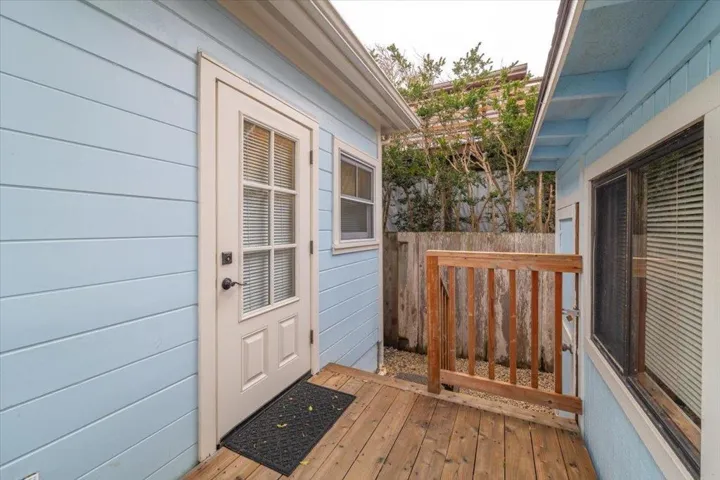 Back door on left---building in back on right