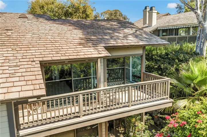 The view of the back of this home. The end unit offers total privacy for the homeowners.