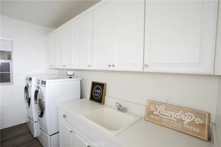 Large private laundry room.