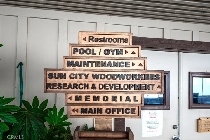 Directions to just a few of the amenities.