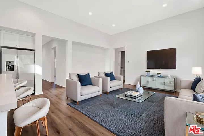 Living room- virtually staged