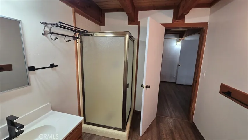 Unit A Downstairs Bathroom off of Kitchen.