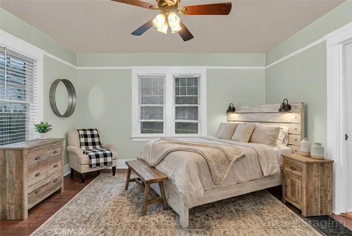 bedroom with virtual staging