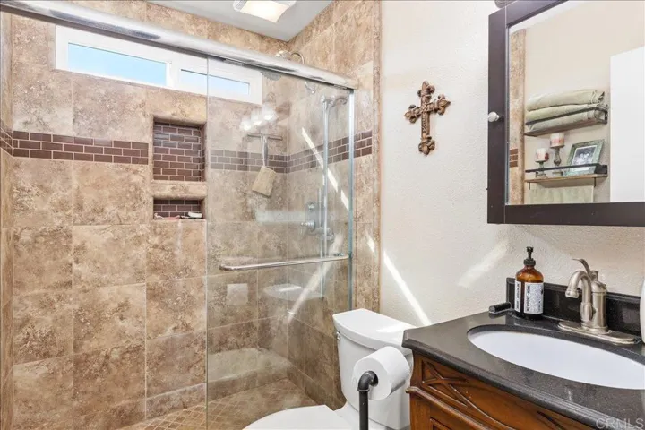 Bathroom has a different layout; this picture is from before remodel