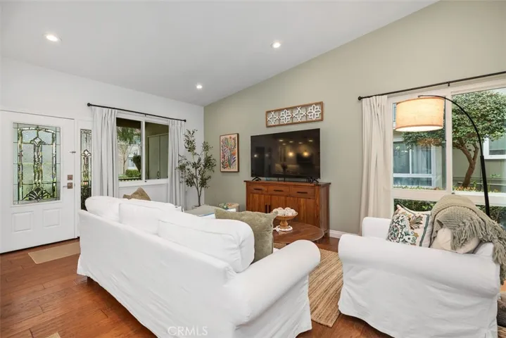 Recessed lighting. Dual pane windows.