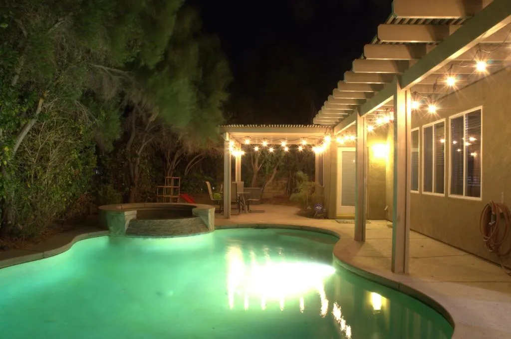 pool night