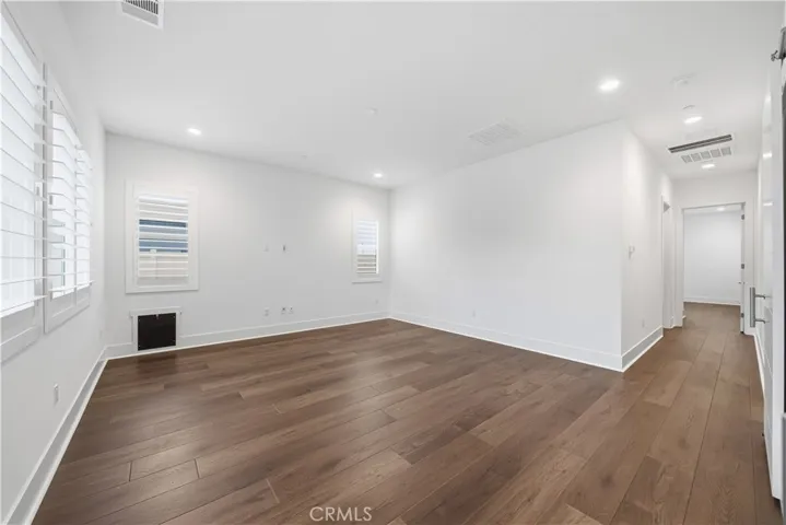 Built in dog door off of family room for your additional family members