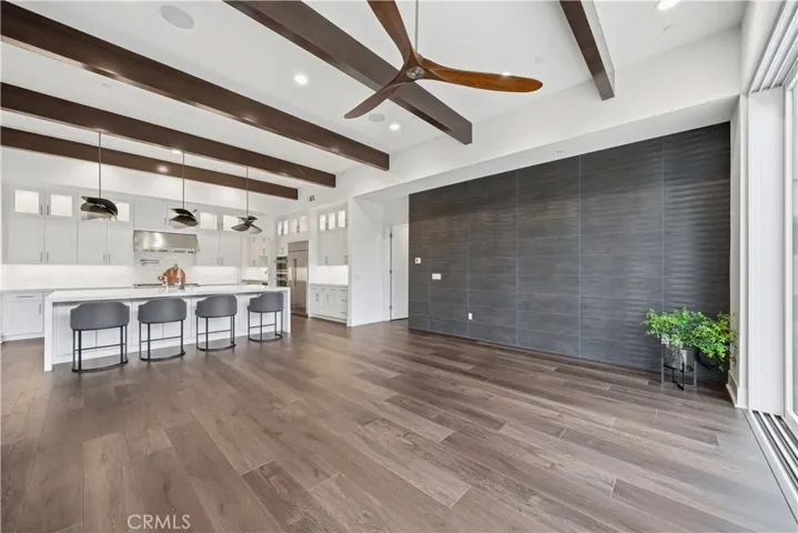 Textured wall in great room