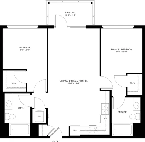 View of room layout
