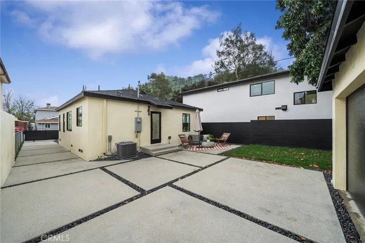 Both units sold together and with separate meters and fences to separate for privacy. Live in one and rent the other.