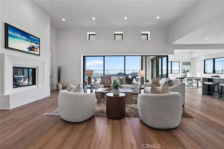 great room with fireplace