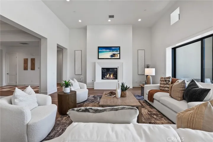 great room with fireplace
