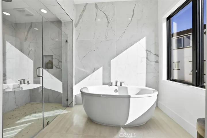 Spa Inspired primary bath with soaking tub