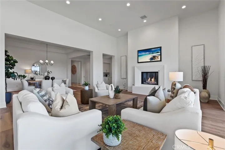 great room with fireplace