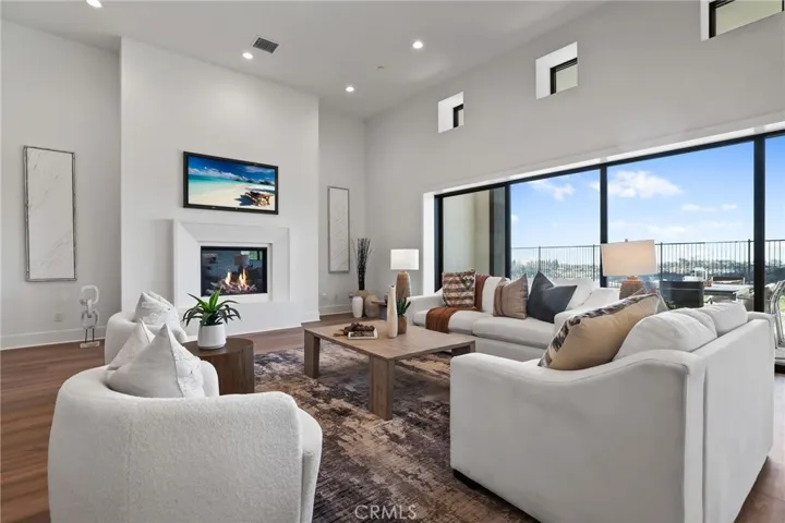 great room with fireplace